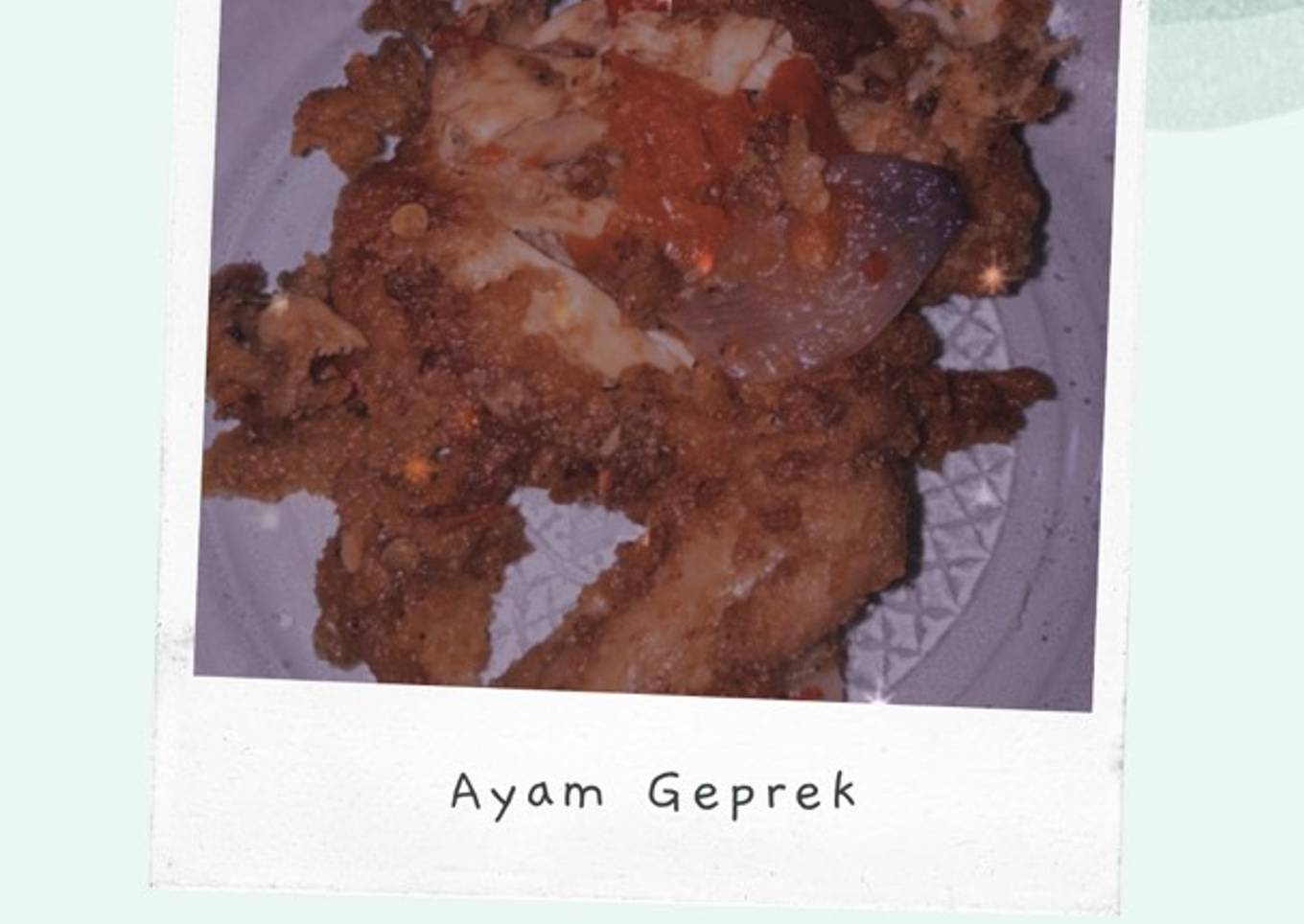 Ayam Geprek ππΆ
