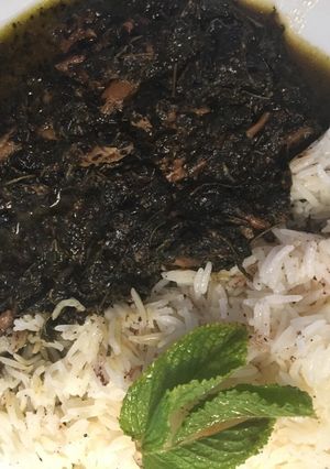 صورة لوصفة ملوخية ورز