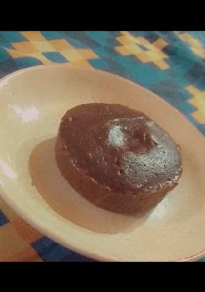 A picture of Homemade choco lava cake.