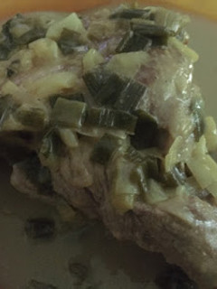 Una foto de Churrascos de cerdo a la mostaza