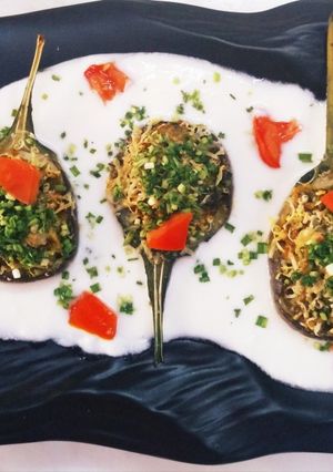 A picture of Baked Brinjal Bhartha.