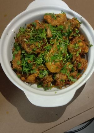 A picture of Manglorean Chicken Sukka.