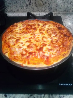 Una foto de Pizza casera