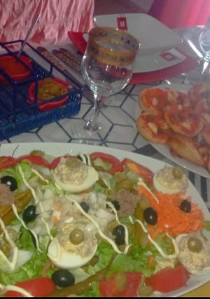 Une photo de Œuf mimosa salade 🥗😋