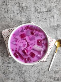 Foto resep Es buah naga