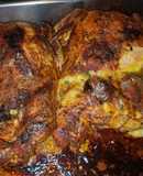 Pollo deshuesado relleno de mozzarella, espinacas y vegelales