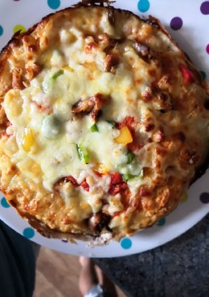 A picture of Home made pizza.