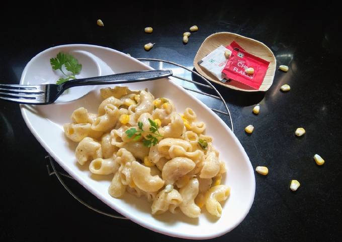 How to Prepare Perfect Cheesy corn Macaroni