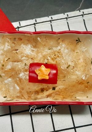 Hình của món Bánh tráng trộn hành.