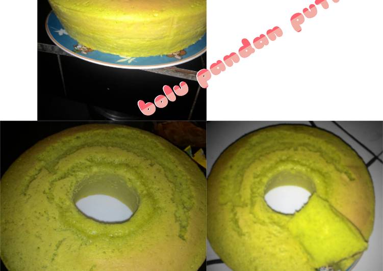 bolu pandan (lembut, empuk, dan gurih)
