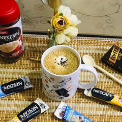 A picture of Creamy frothy coffee ☕️.