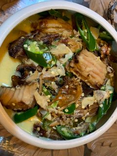 Foto resep Ikan pari asap masak santan cabe hijau