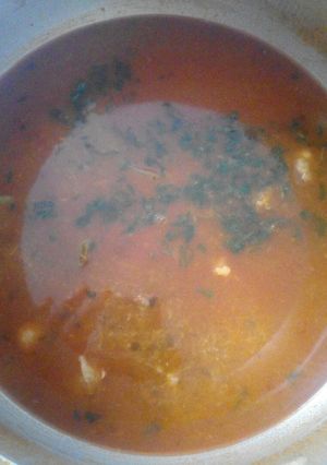 صورة لوصفة شوربة فريك (جاري)