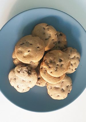 Une photo de Cookie chocolats noir et blanc