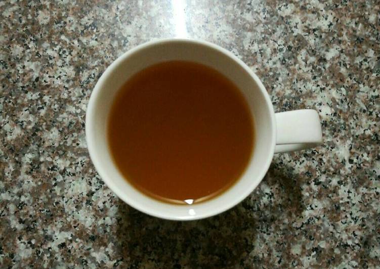 Ginger flavoured tea