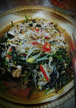 Foto resep Kangkung toge telor