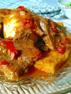 Foto resep Daging tahu telur bumbu bali