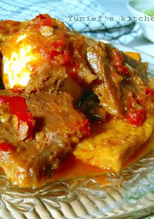 Foto resep Daging tahu telur bumbu bali
