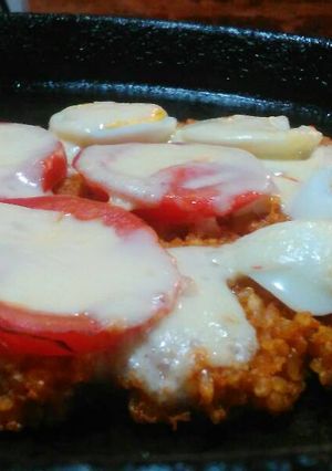 Una foto de Pizza de arroz yamaní