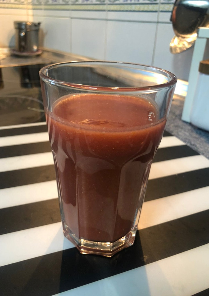 Una foto de Gazpacho en robot de cocina Chefbot Touch