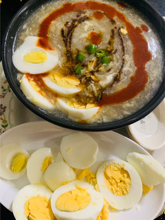 A picture of Chicken Corn Soup. (Bhori style (hydri) ).