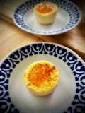 Coulant de queso con mermelada de naranja