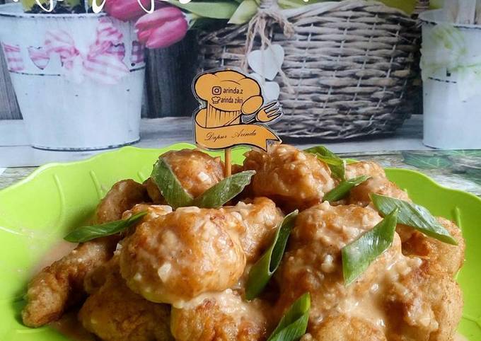 Resep Ayam Goreng Saos Telur Asin Anti Gagal