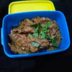 A picture of Baingan ka bharta.