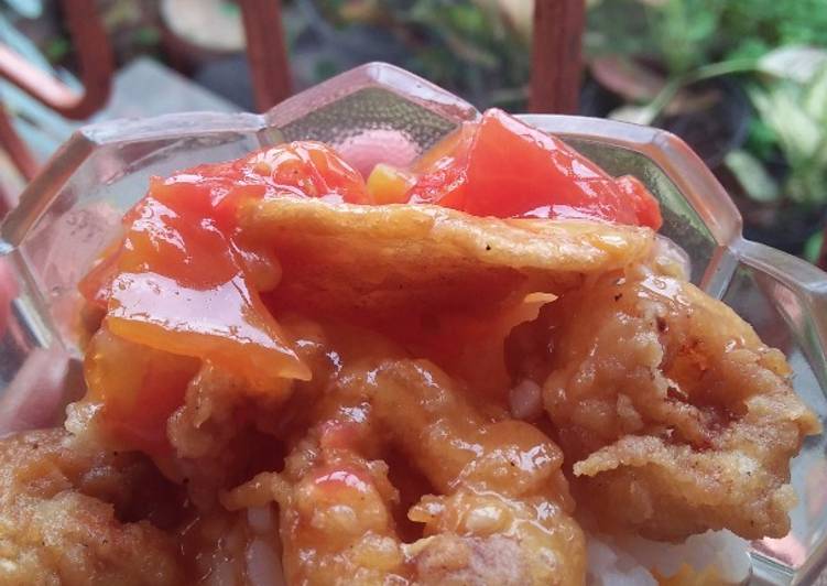 Resep CUMI SUPER KRISPI dengan SAOS ASAM MANIS PEDAS apa adanya ala anak kost! Lezat