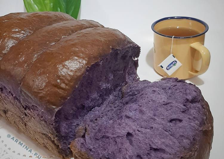Resep Killer Toast Hokkaido Milk Taro (metode Tang Zhong) yang Menggugah Selera