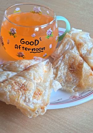 Rizslapos sajtos ropogós🥟 recept fotója