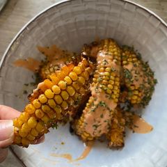 A picture of Delicious spicy corn bites 🌽.