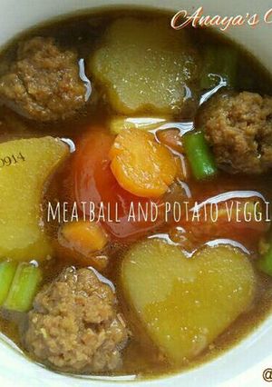 Foto resep Meatball & Potato Veggie Stew a.k.a Semur Bola Daging Kentang Sayuran (MPASI 1y+)