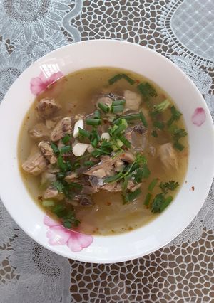 Hình của món Bánh canh bột lọc cá ngừ cho ngày mưa nhẹ.