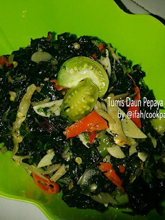 Foto resep Tumis Daun Pepaya Teri