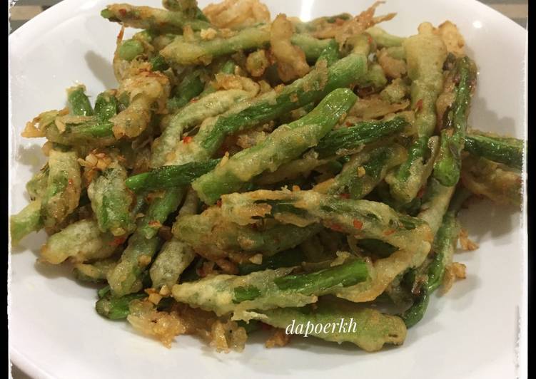 Cara Gampang Membuat Baby Buncis Cabe Garam Ala Restoran, Enak Banget