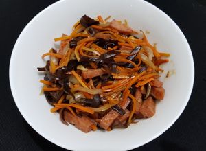 Foto resep Tumis daging ham maling (luncheon meat pork) - non halal
