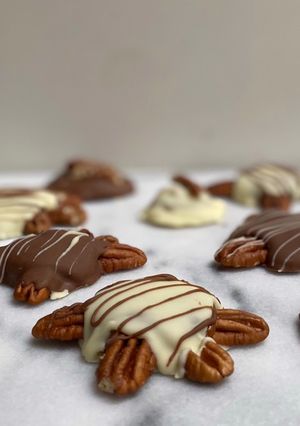 Una foto de Tortuguitas de chocolate y caramelo