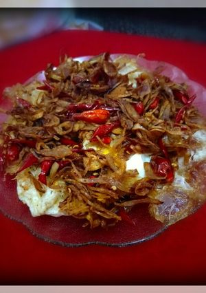 Foto resep Telor ceplok tabur bawang