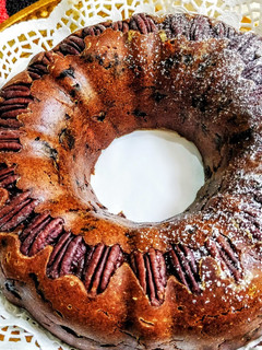 A picture of Eggless Traditional Christmas Fruit And Nut Cake.