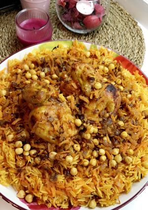 صورة لوصفة رز بخاري
