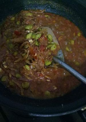 Foto resep Teri Pete Balado
