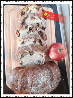 عکسی از دستور 🍎🍞کیک سیب و دارچین🍞🍎