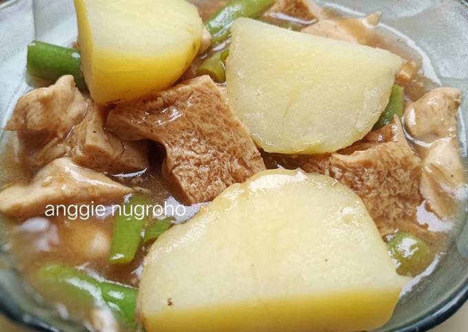 Cara Menyajikan 2 GERD / MAAG OSENG AYAM TAHU BUNCIS Cara Menyajikan 2 GERD / MAAG OSENG AYAM TAHU BUNCIS