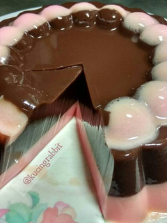 Foto resep Puding Cokelat Lapis Strawberry