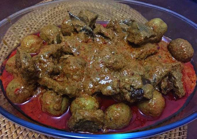 Rendang Daging Kentang