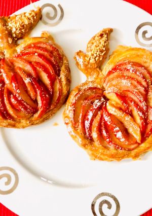 صورة لوصفة طورطة التفاح