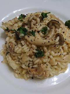 義大利雞肉野蕈燉飯 的食譜成品照片