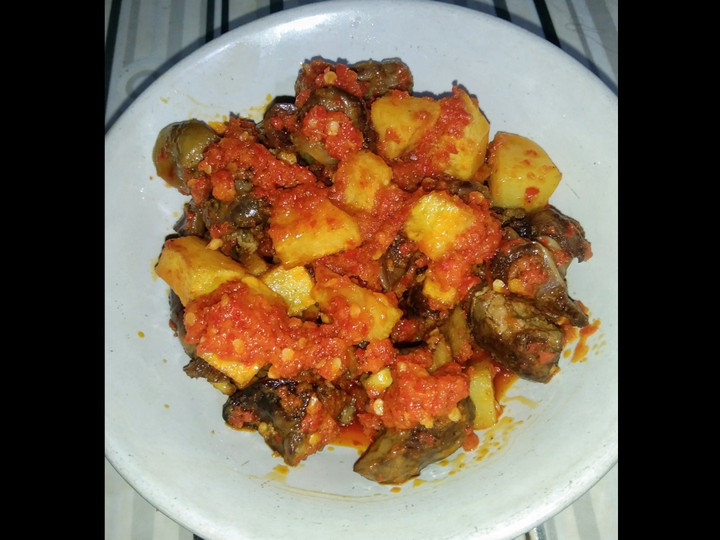 Resep Ati ampela kentang balado, Enak