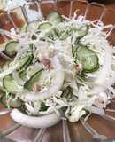 Salad bắp cải hành tây dưa chuột